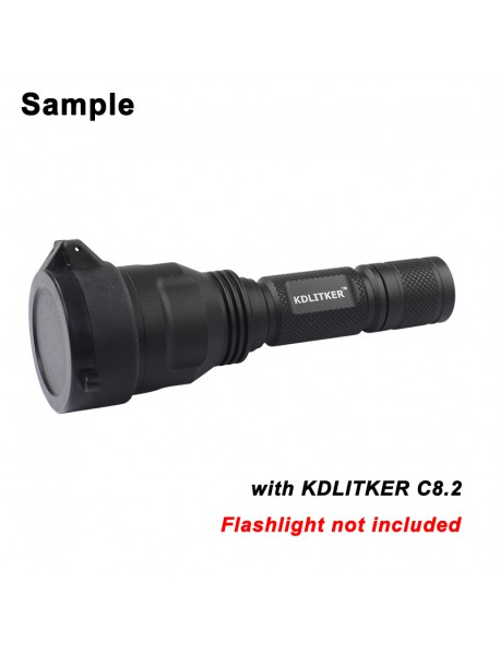 KDC Dust Cover for LED Flashlight - Black (Inner Dia. 25.5mm to 69mm )