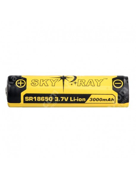 SKY RAY SR18650 3.7V 3000mAh Protected Rechargeable Li-ion 18650 Battery - 2 pcs