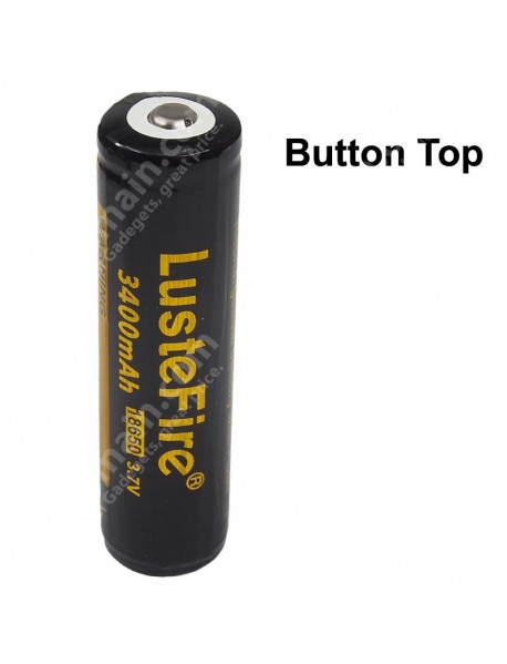 LusteFire 18650 3.7V 3400mAh Rechargeable Li-ion 18650 Battery with PCB ( 1 pc )