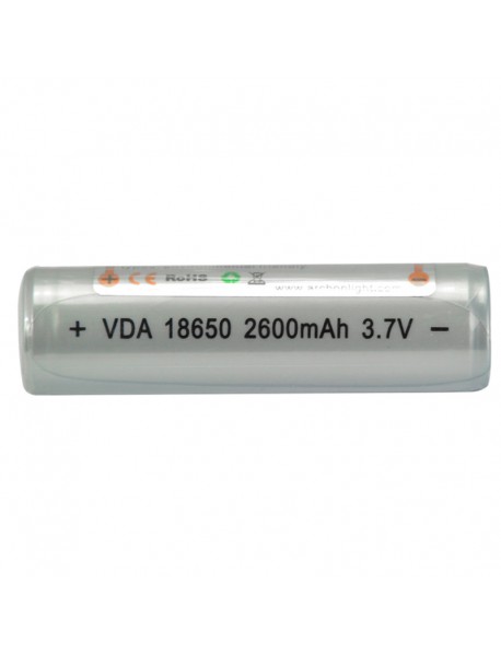 Archon 3.7V 2600mAh Rechargeable 18650 Li-ion Battery with PCB (1 PC)