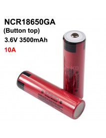 NCR18650GA (Button Top) 3.6V 3500mAh Rechargeable Li-ion 18650 Battery without PCB - 1 pc