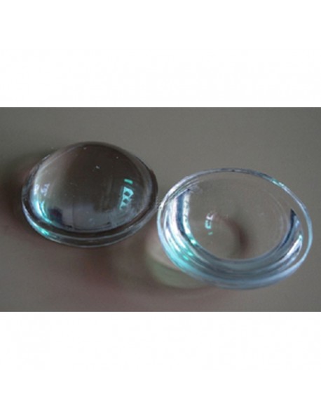 18mm Optical Glass LED Lamp Lens - 1pc