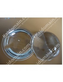 78mm Optical Glass LED Lamp Concave-convex Lens - 1pc