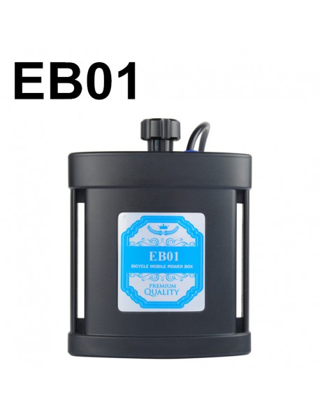 EB01 BICYCLE MOBILE POWER BOX - Black ( 2 x 26650 )