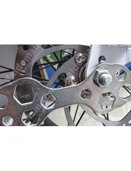 Multi-functional Bike Hexagon Wrench Spanner Repair Tool - Silver (1 pc)