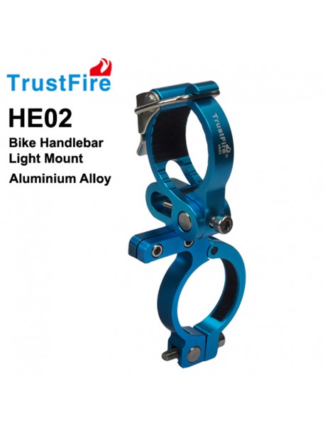 TrustFire HE02 Aluminium Alloy Bike Handlebar Light Mount for Flashlights