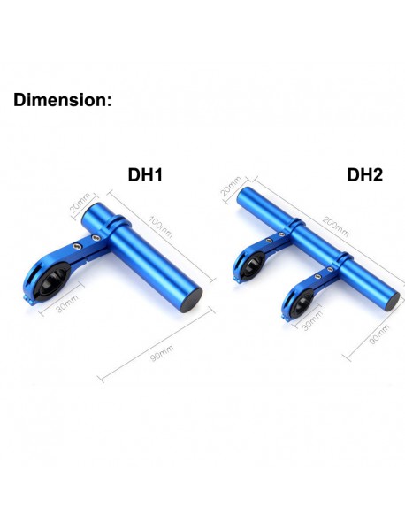 DH1 Carbon Fiber Bike Handlebar Extension Bike Light Mount ( 1 pc )