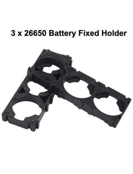 DIY  2 / 3 x 26650 Battery Fixed Holder - Black ( 10 pcs )
