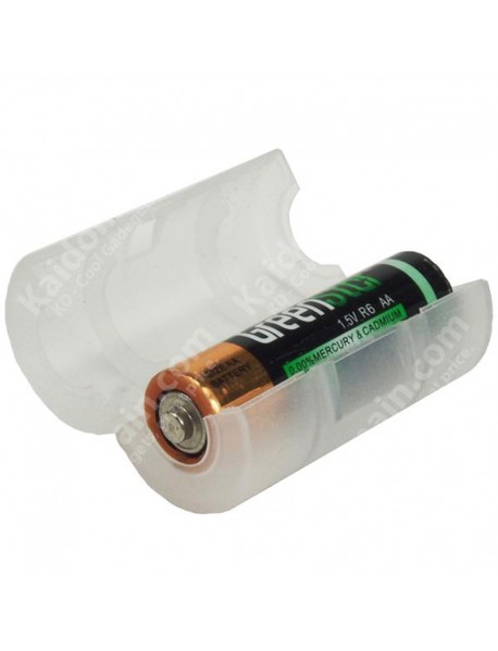 AA to C Battery Adapter Case - Translucent ( 2 pcs )