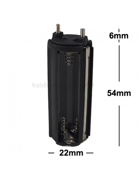 KBH3A01 3 x AAA 4.5V Series Plastic Battery Holder - Black (2 pcs)
