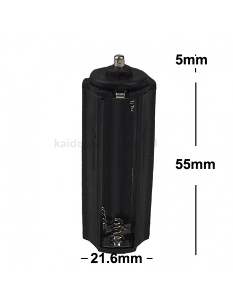 KBH3A02 3 x AAA 4.5V Series Plastic Battery Holder - Black (2 pcs)