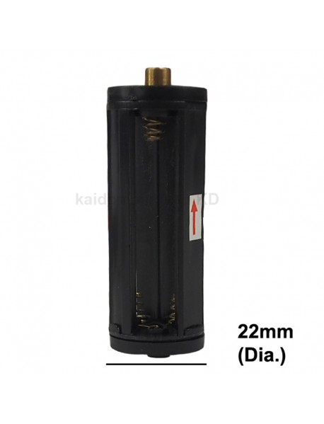 KBH3A03 3 x AAA 4.5V Series Plastic Battery Holder - Black (2 pcs)