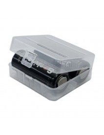 Soshine SBC-015 Plastic Battery Case for 1-2 pcs 26650 Battery - Transparent (1 pc)
