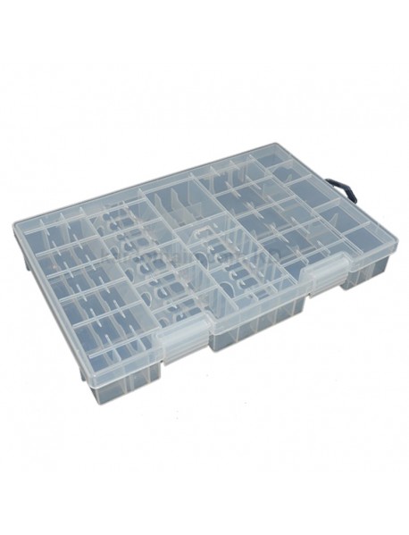 KBC001 Plastic(PP) Battery Case for AA/AAA/C/D/9V Battery - Transparent (1 pc)