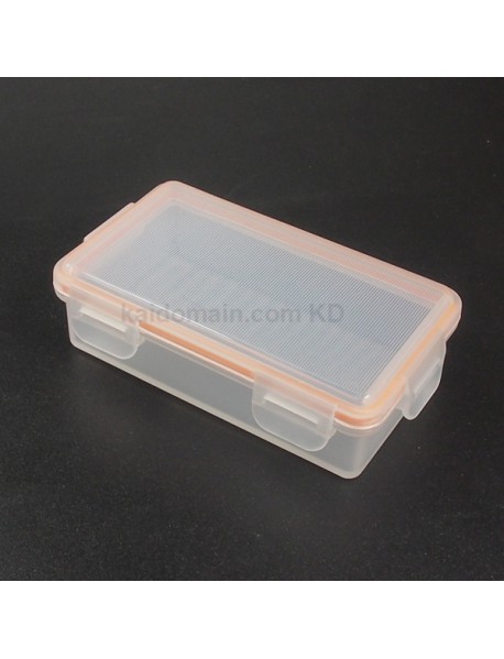 2x18650P Waterproof Battery Storage Box for 2x18650 / 4xCR123A - Transparent (1 pc)