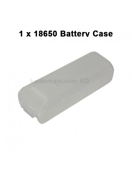 Battery Storage Box for 1 x 18650 - Transparent ( 2 pcs )