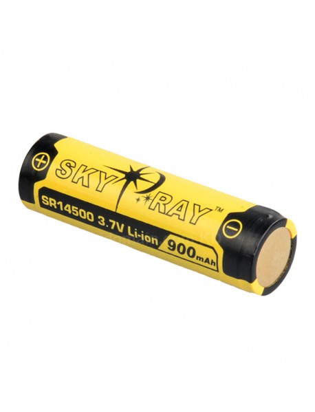 SKY RAY SR14500 3.7V 900mAh Protected Rechargeable Li-ion 14500 Battery - 2 pcs