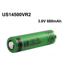 US14500VR2 3.6V 680mAh Rechargeable Li-ion 14500 Battery without PCB