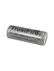 TrustFire 18500 3.7V 1800mAh Rechargeable Li-ion Battery with PCB