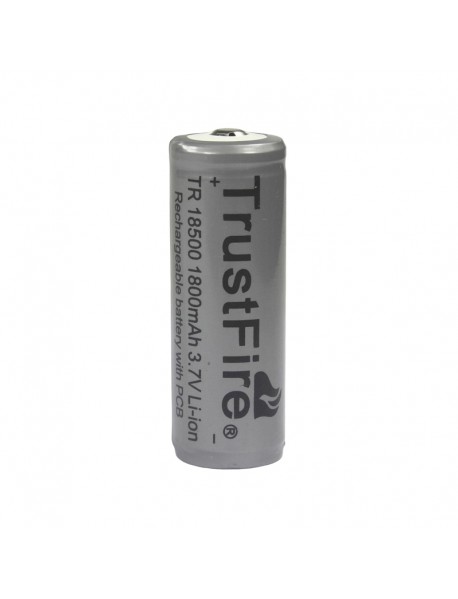 TrustFire 18500 3.7V 1800mAh Rechargeable Li-ion Battery with PCB