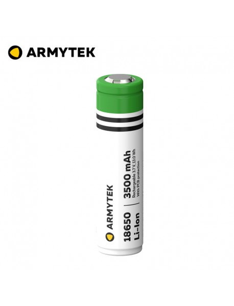 Armytek 18650 3.7V 3500mAh Rechargeable Li-ion Protected Battery