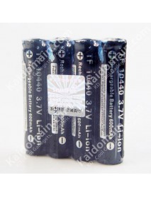 TrustFire TF 10440 3.7V 600mAh Li-ion Rechargeable Battery With PCB (4 pcs)