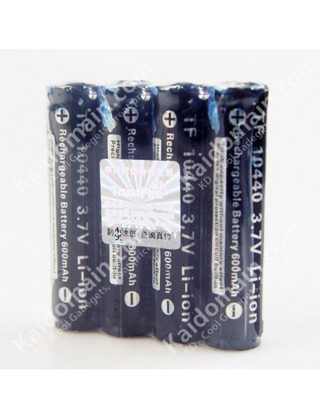 TrustFire TF 10440 3.7V 600mAh Li-ion Rechargeable Battery With PCB (4 pcs)