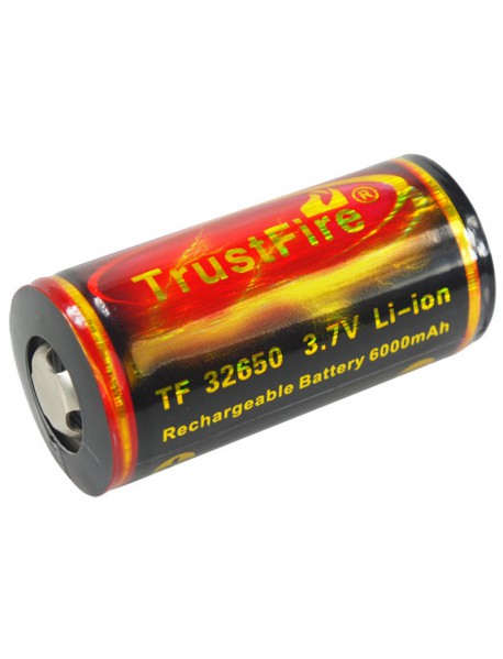 TrustFire 32650 3.7V 6000mAh Rechargeable Li-ion 32650 Battery With PCB (1 pcs)