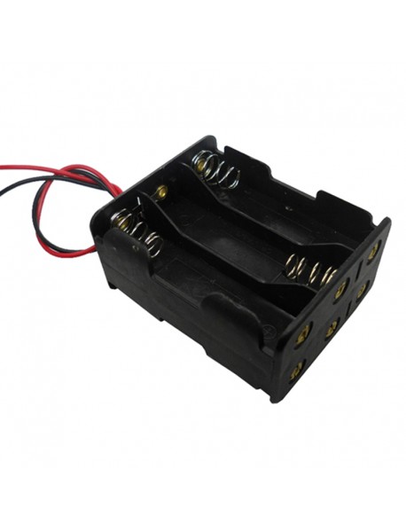 9V 6 x AA Battery Holder Case with 16cm Leads