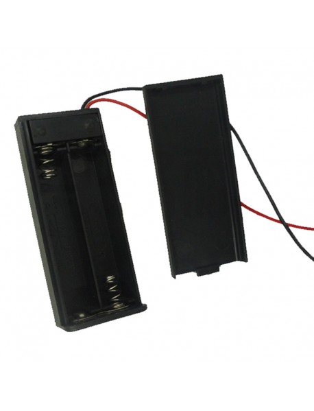 2 x AAA Battery Holder Case with Cover and Switch