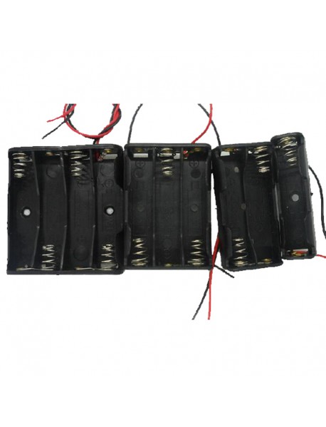 4 x AAA Battery Holder Case with Leads