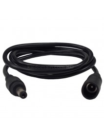5.5mm x 2.1mm Male to Female 20AWG Extension Cable - Black ( 100cm Length )