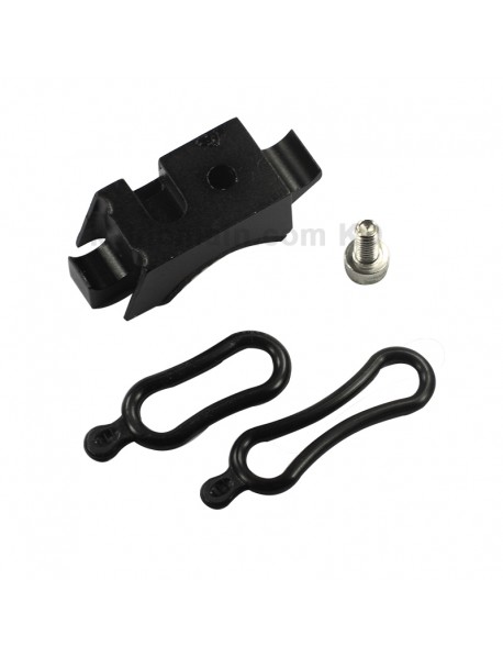 Aluminum Alloy Bike Light Mount Holder with Silicone Rings (1 pc)