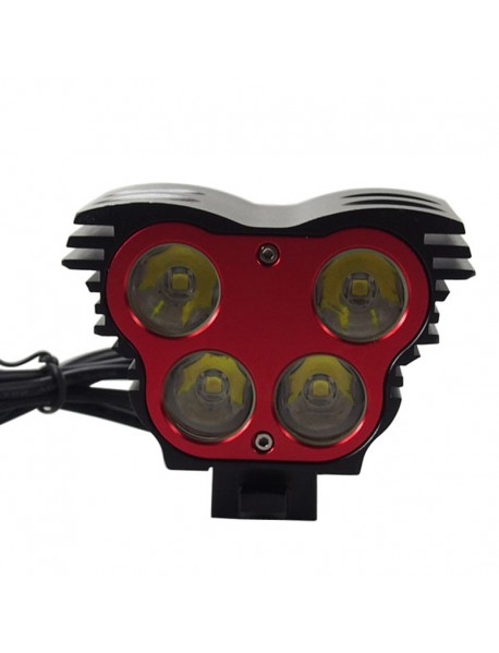 4 x Cree XM-L2 U2 LED 4-Mode 5000 Lumens Bike Light (Battery Pack not Included) 