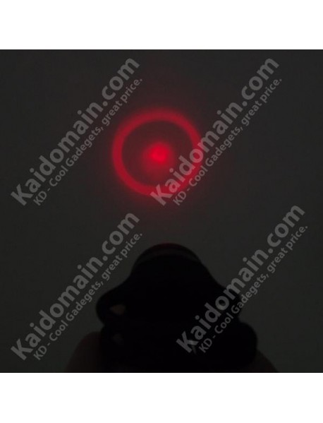 KBR-002 Aluminium Alloy Red Light 3-Mode Bike Rear Light (2 x CR2032)