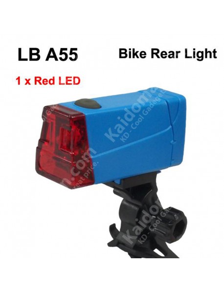 LB A55 1 x LED 2-Mode Red Light Safety Bike Rear Light 