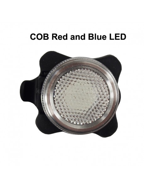 HJ-030 COB Red and Blue LED 50 Lumens 5-Mode USB Rechargeable Bike Tail Light ( 1 pc )