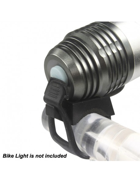 64mm (L) Silicone Elastic Strap Fixed Bike Light Mount
