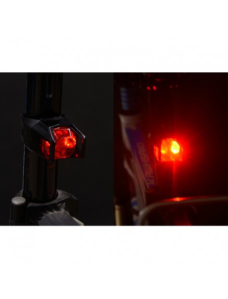 DC-007 Bike White / Red Light 2-Mode Bike Tail Light ( 2xCR2032 )