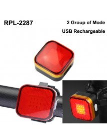 RP RPL-2287 COB Red LED 2 Group of 3-Mode USB Rechargeable Bike Tail Light (1 pc)