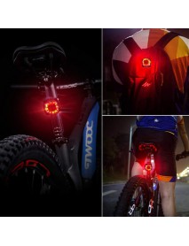 XH-213 Red and White LED 5-Mode USB Rechargeable Safety Bike Rear Light