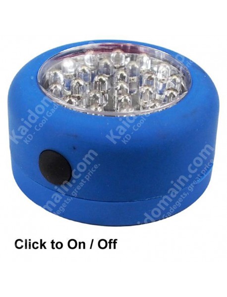 13000 MCD 24-LED White LED Round Camping Lantern - Blue (3 x AAA)