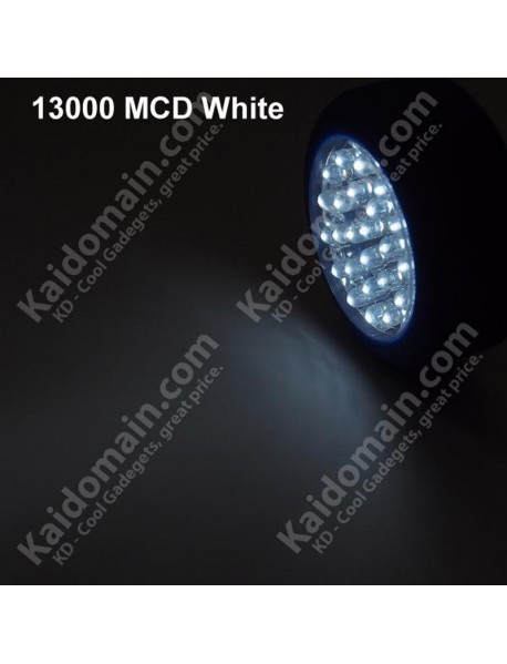 13000 MCD 24-LED White LED Round Camping Lantern - Blue (3 x AAA)