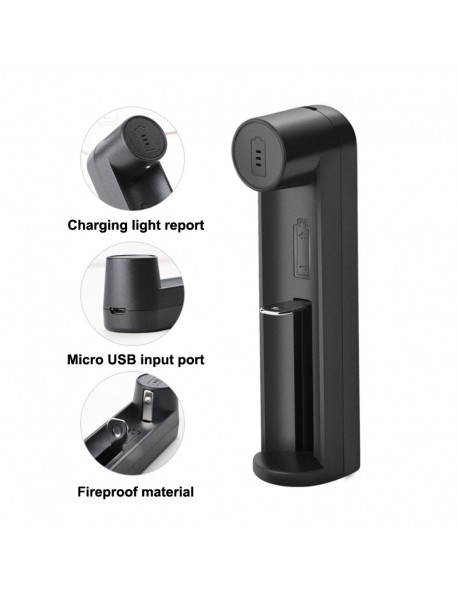 C1 Universal Portable USB Li-ion Battery Charger - Black ( 1 pc )