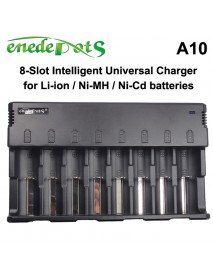 Enedepots A10 Inetelligent Universal Battery Charger for Li-ion / Ni-MH / Ni-Cd Batteries - Black ( 1 pc )