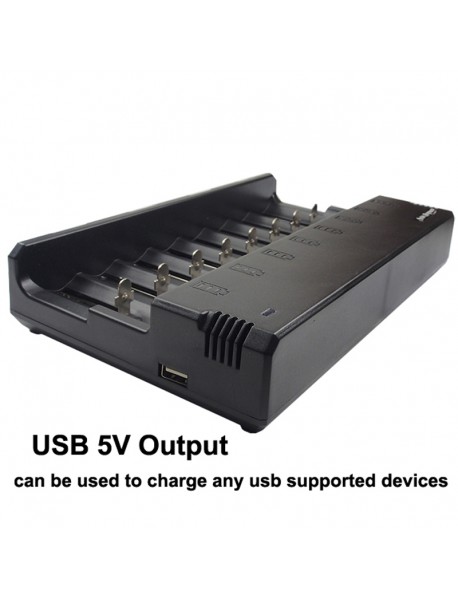 Enedepots A10 Inetelligent Universal Battery Charger for Li-ion / Ni-MH / Ni-Cd Batteries - Black ( 1 pc )
