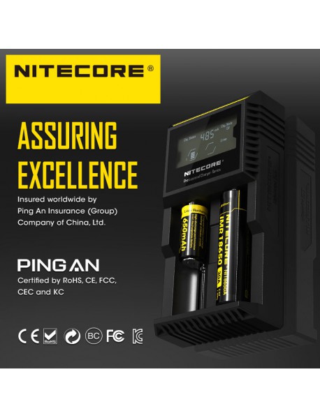 Nitecore D2 Smart Battery Charger Dual Slot Intelligent Digicharger
