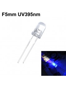 F5mm 3V - 3.4V 20mA UV395nm LED Diodes (10 pcs)