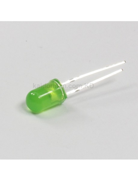 F5mm 3V - 3.2V 20mA Round Head Green LED Light Emitting Diodes (20 pcs)