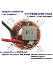 B70 22mm 5000mA 3V - 4.2V 1-cell 5-Mode Boost Driver Board for XHP70 6V